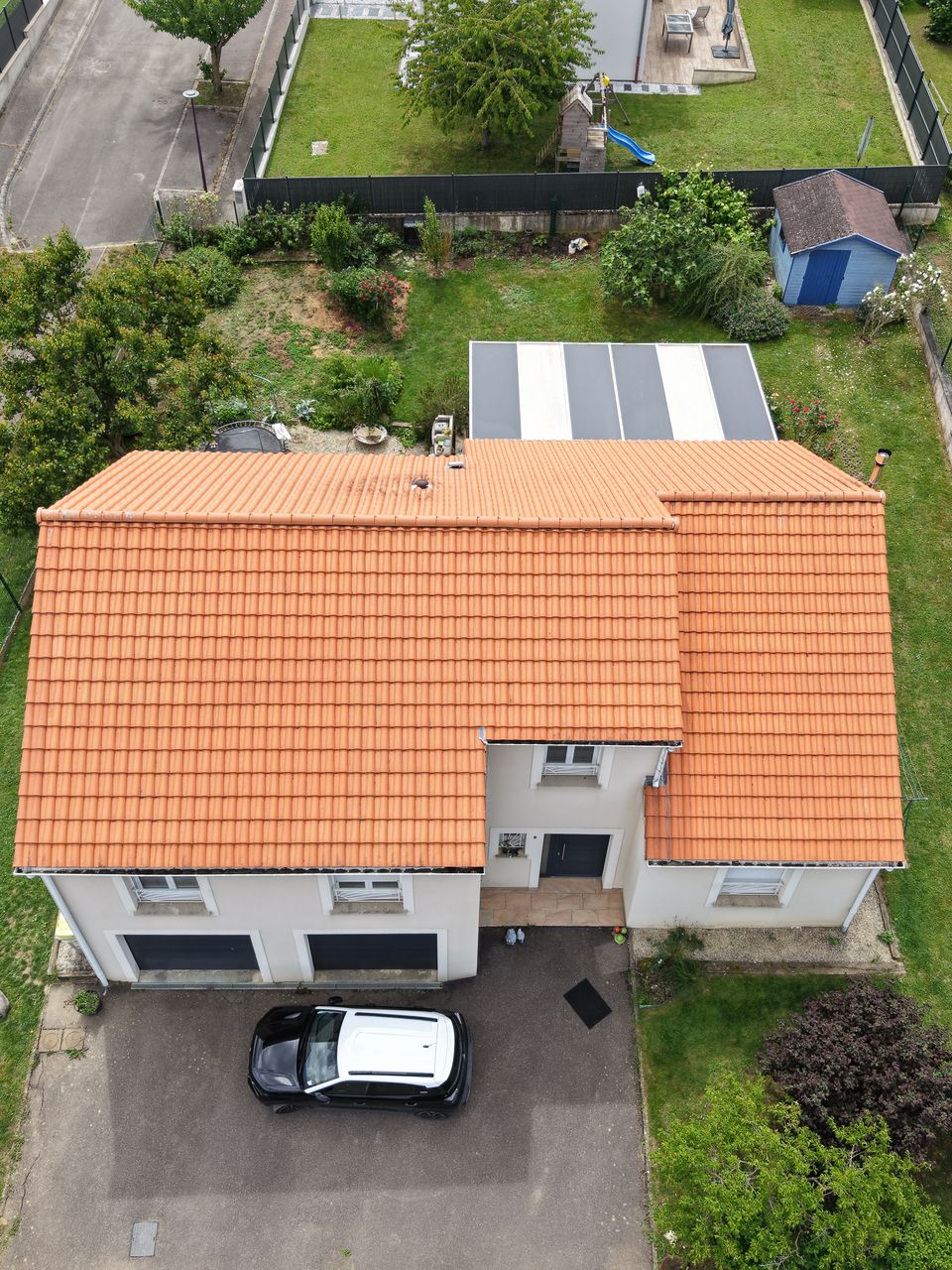 Démoussage de toiture à Pierrevillers